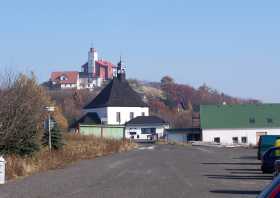 Der Parkplatz vor dem Mückentürmchen